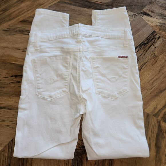 Hudson Women's White Skinny Jeans Sz 27 - Picture 2 of 11